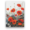 Kép 2/7 - Pipacs Virágok - számfestő készlet