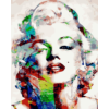 Kép 4/7 - Színes Marilyn Monroe - számfestő készlet