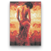 Kép 2/7 - Tüzes Topless Nő - számfestő készlet