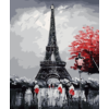 Kép 4/7 - Eiffel Torony Skarlát Színekkel - számfestő készlet