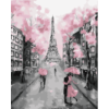 Kép 4/7 - Rózsaszín Párizs - számfestő készlet