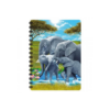 Kép 2/2 - 3D notesz - Elefántok