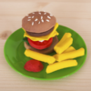 Kép 3/4 - Eurekakids 1538220 Gyurmaformázó készlet - hamburger készítő