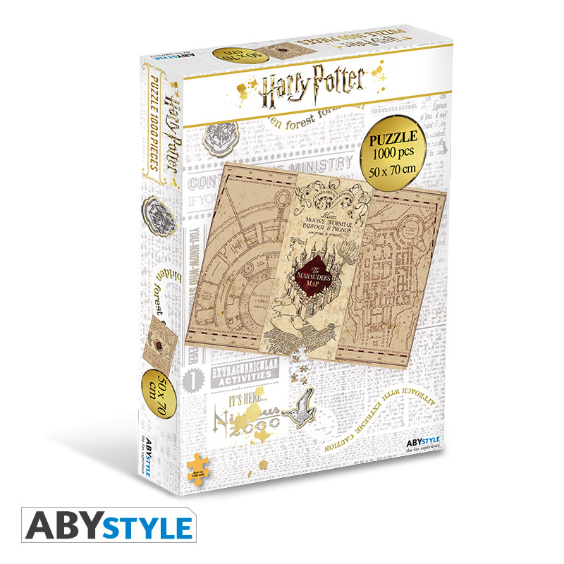Harry Potter puzzle 1000 db-os "Tekergok térképe"