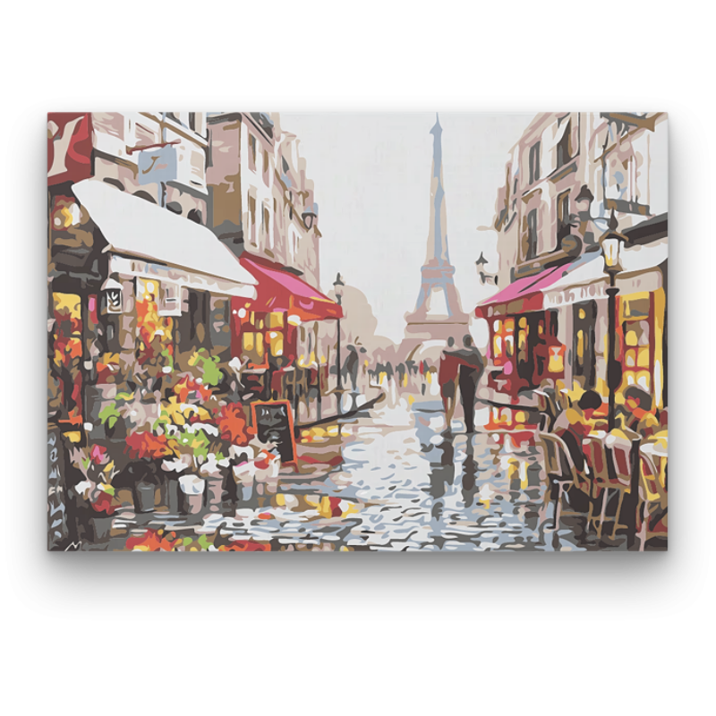 Párizs Eső Után - számfestő készlet