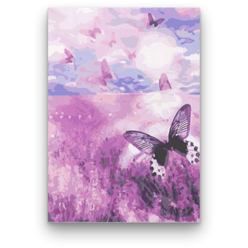 Pillangók a Réten - számfestő készlet
