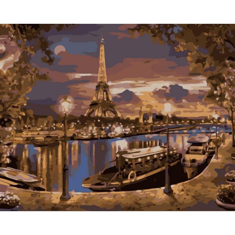 Párizsi Kis Hajó - számfestő készlet