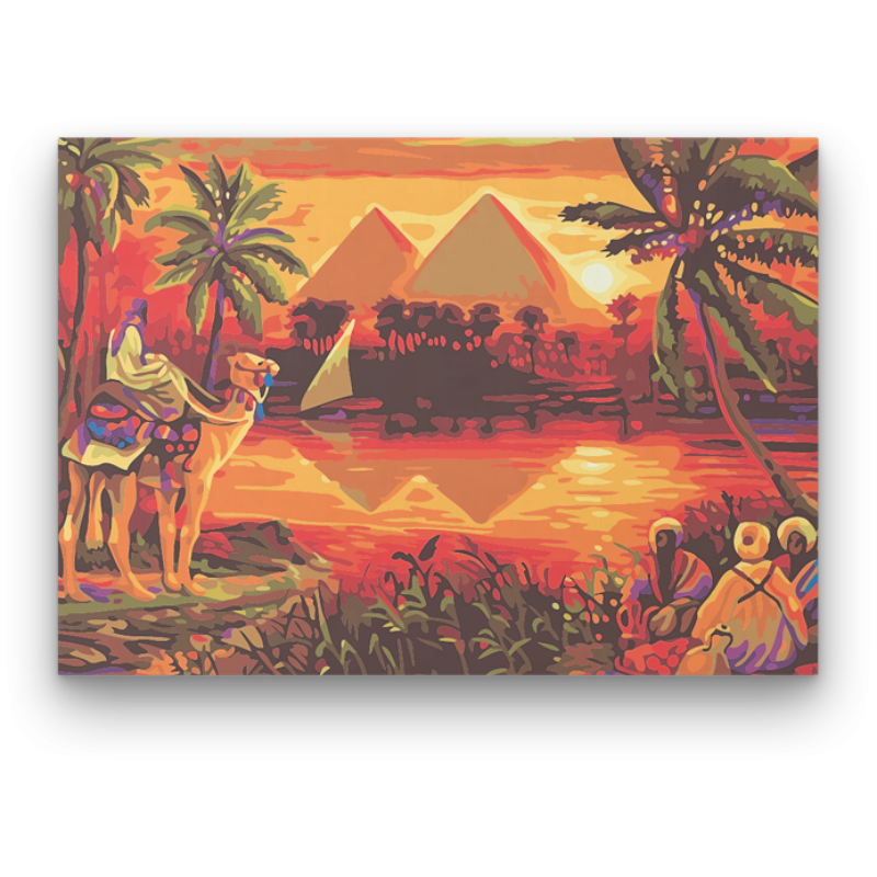 Egyiptomi Napfény - számfestő készlet