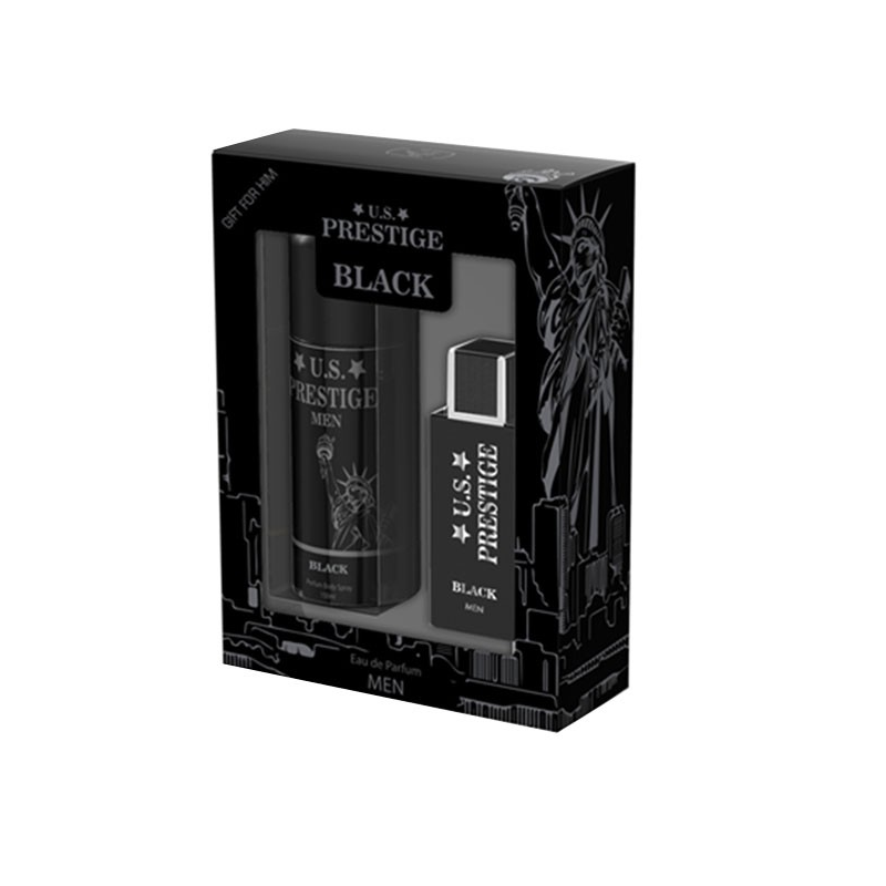 U.S. Prestige Black Parfüm Díszdoboz Férfiaknak