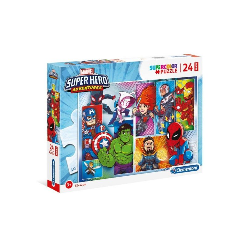 24 db-os Super Color Maxi puzzle Marvel Clementoni 24208