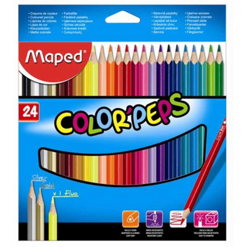 Maped Color`Peps Színes Ceruza Készlet 24 Darabos