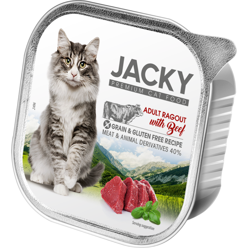 Jacky alutálka ragu marha 100g felnőtt macskáknak