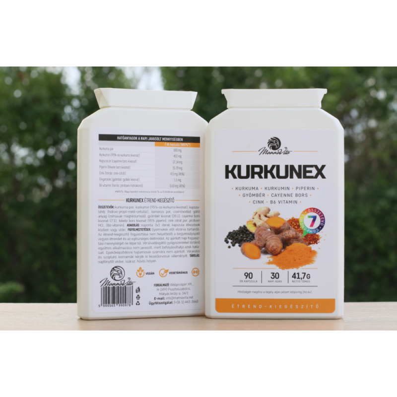 KURKUNEX étrend-kiegészítő, 90db